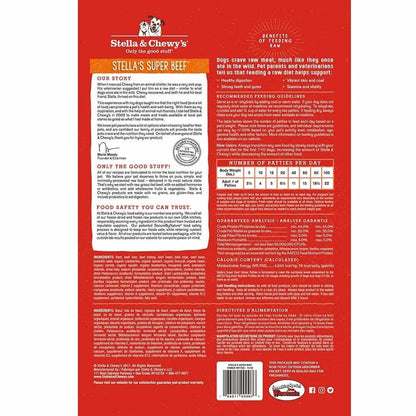 Stella & Chewy's Freeze Dried Dinner Patties Beef Dog Food (25oz)