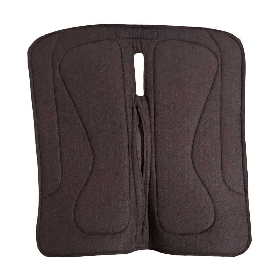 TuffRider Dynamic Ease Brown Polyester Felt Saddle Pad-3/4"