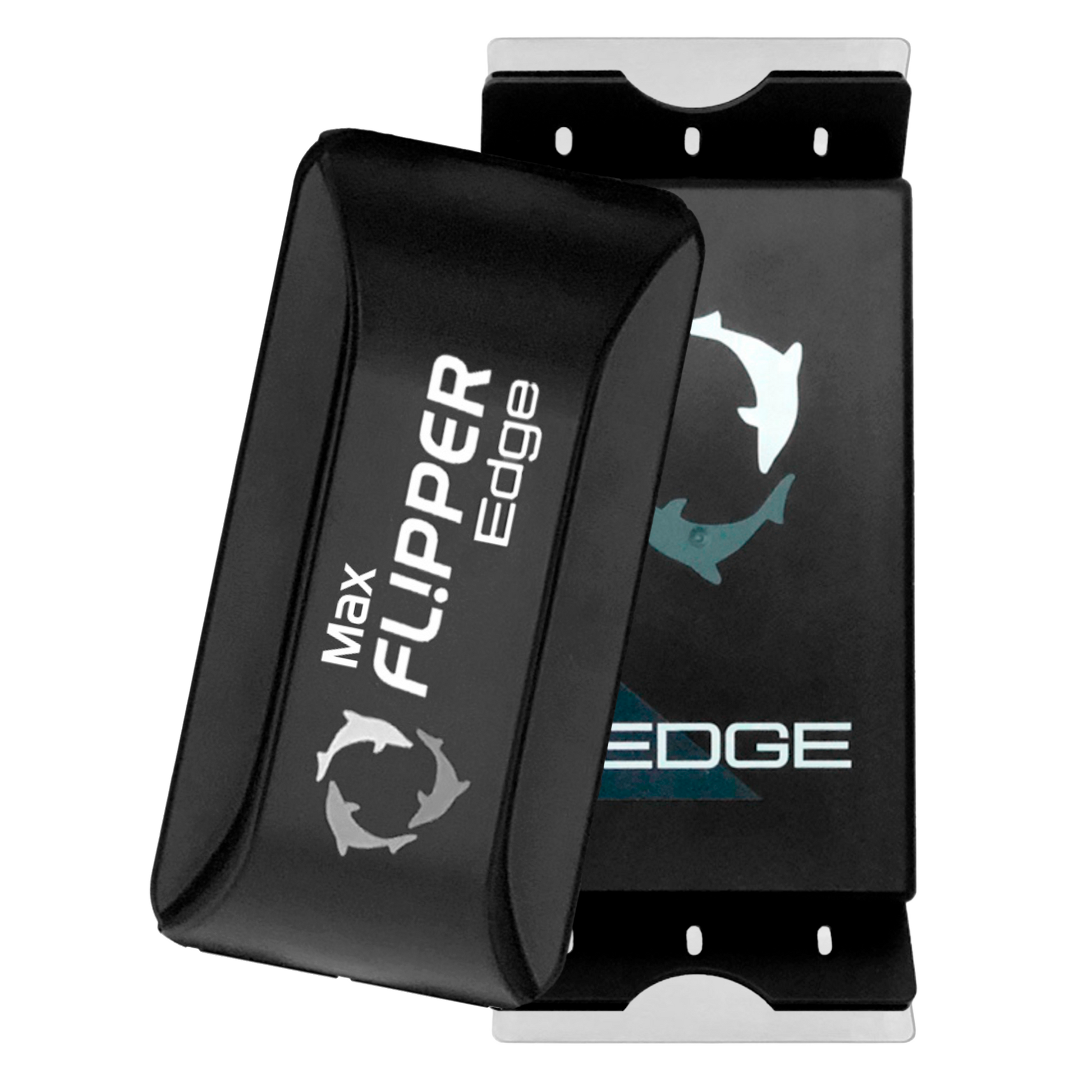 Flipper Edge 2 in 1 floating magnetic aquarium algae cleaner with dual blades for glass and acrylic tanks up to 1 inch thick