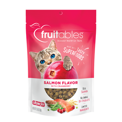 Fruitables Salmon Flavor with Cranberry Cat Treats (2.5oz)