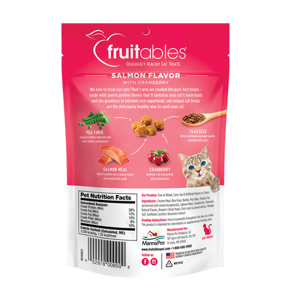 Fruitables Salmon Flavor with Cranberry Cat Treats (2.5oz)