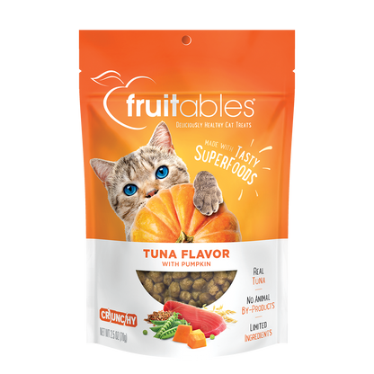 Fruitables Tuna Flavor with Pumpkin Cat Treats (2.5oz)