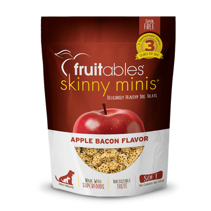 Fruitables Skinny Minis Apple Bacon Dog Treats (5oz)
