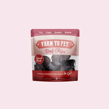 Beef Chips Snack Pack bundles of crunchy, protein-rich dog treats for training and travel