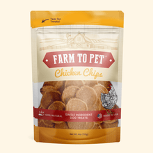 Crunchy all-natural chicken chips for dogs, 100% human-grade healthy dog treats