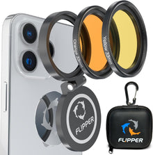 Flipper Flip Kick Phone Filter Aquarium Reef Lens With Orange And Yellow Lenses