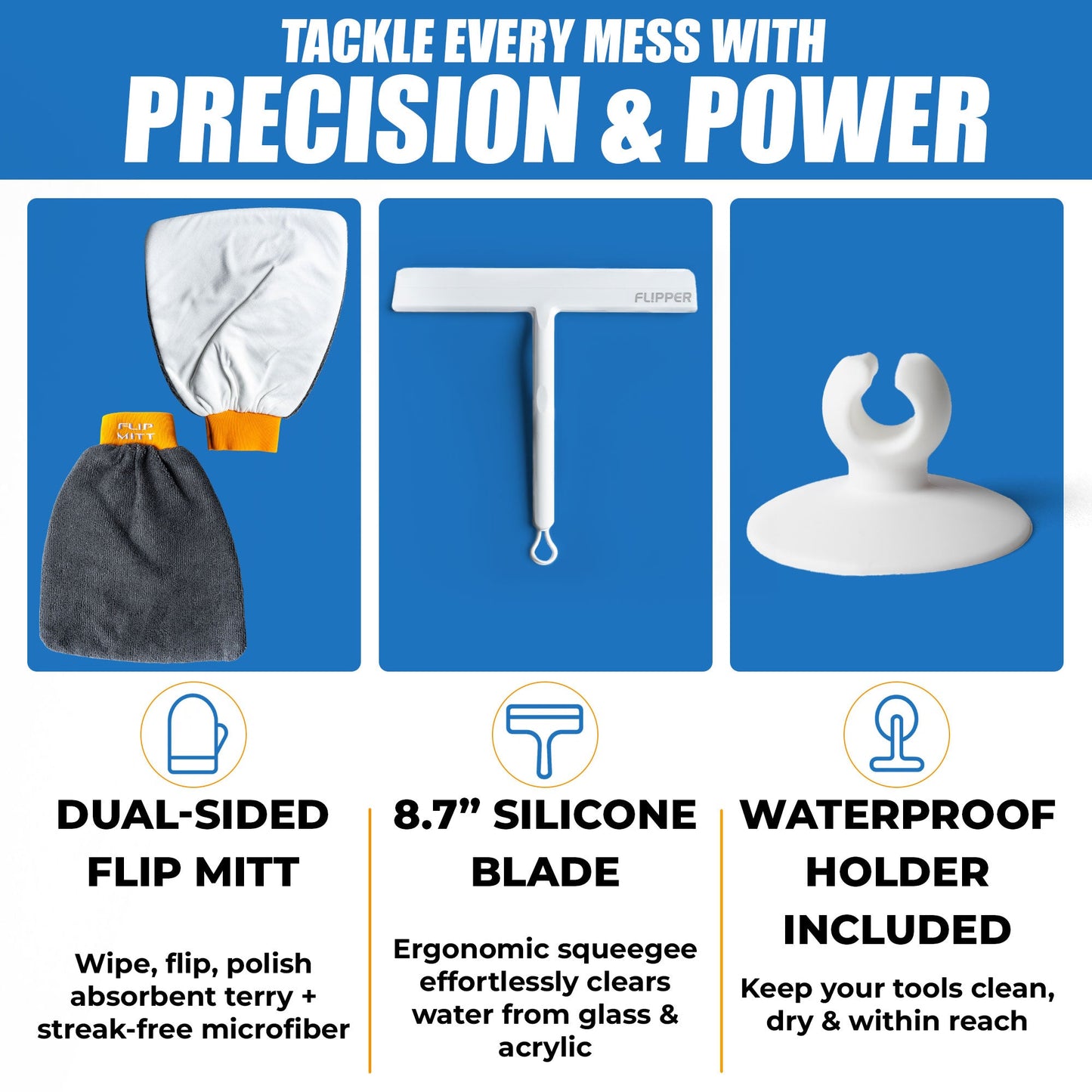 Flipper Mitt Squeegee Set