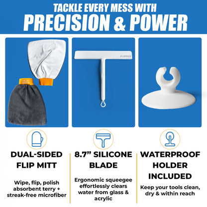 Flipper Mitt Squeegee Set