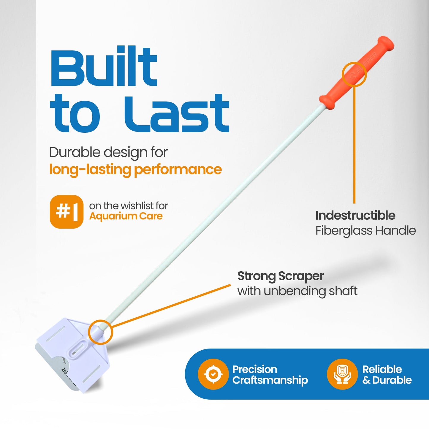 Flipper Platinum Aquarium Algae Scraper 18