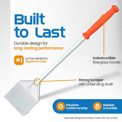 Flipper Platinum Nano Aquarium Algae Scraper 12