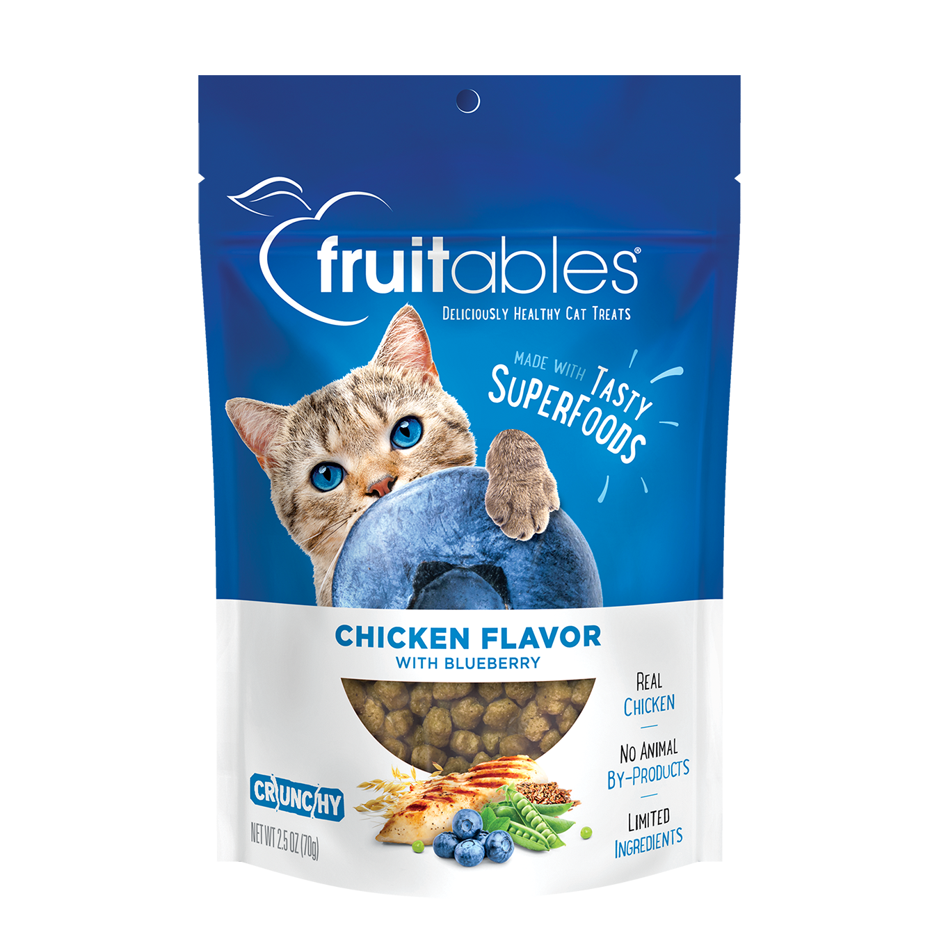 Fruitables Chicken Flavor with Blueberry Cat Treats (2.5oz)