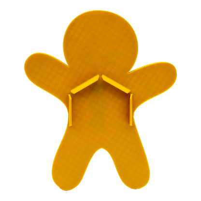 Gingerbread Man Cover For Scrub Buddy Holiday Tank Decor Cover Only