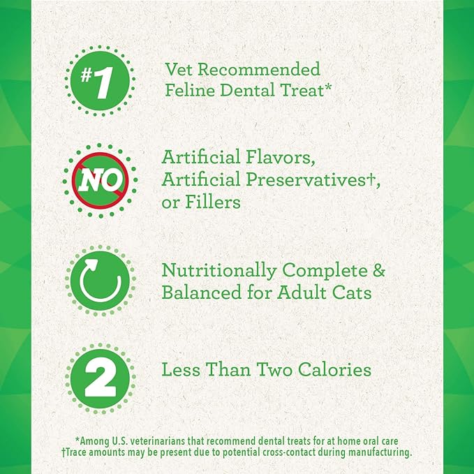 Greenies FELINE GREENIES Savory Salmon Flavored Dental Treats