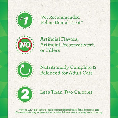Greenies FELINE GREENIES Savory Salmon Flavored Dental Treats