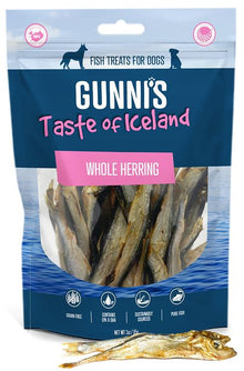 Gunni's Whole Herring Dog Treats (3oz)