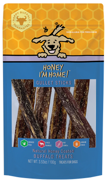 Honey Dog Buffalo Gullet Sticks (3.53oz)