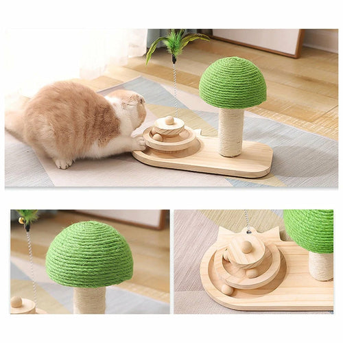 Pet Tree Scratching Post With Toy
