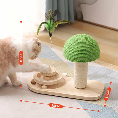 Pet Tree Scratching Post With Toy