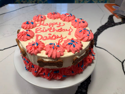 Organic Dog Birthday Cake | Peanut Butter Banana Dog Cake (Handmade in NJ)