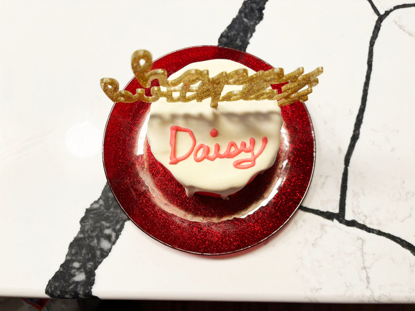 Organic Dog Birthday Gotcha Cake