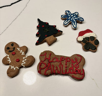 Christmas Dog Peanut Butter Cookies