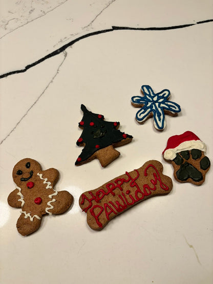 Christmas Dog Peanut Butter Cookies