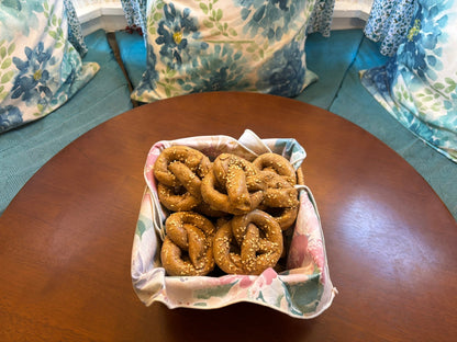 Organic Parmesan Pretzel Dog Treats | Handmade Cheesy Crunchy Dog Snacks (Human-Grade)