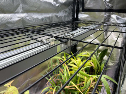 48x18x72 Baker's Rack Grow Tent Cover – Clear Front Door, Adjustable Ventilation & Fully Enclosed Bottom