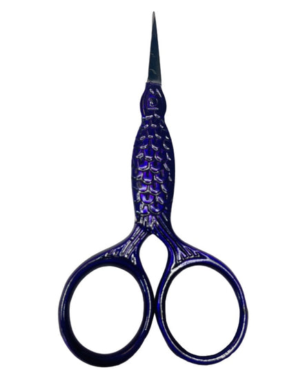 Fish Design Needlepoint Scissors