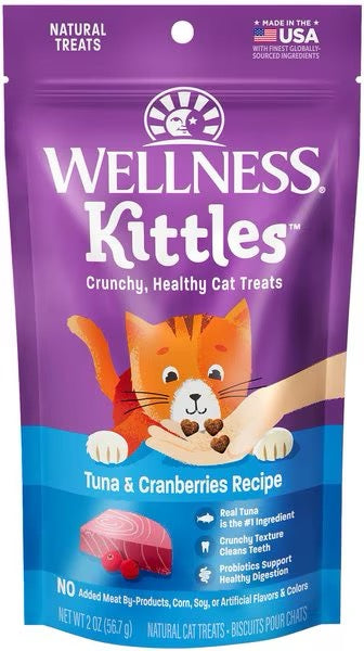 Wellness Kittles Tuna & Cranberry Cat Treats (2oz)