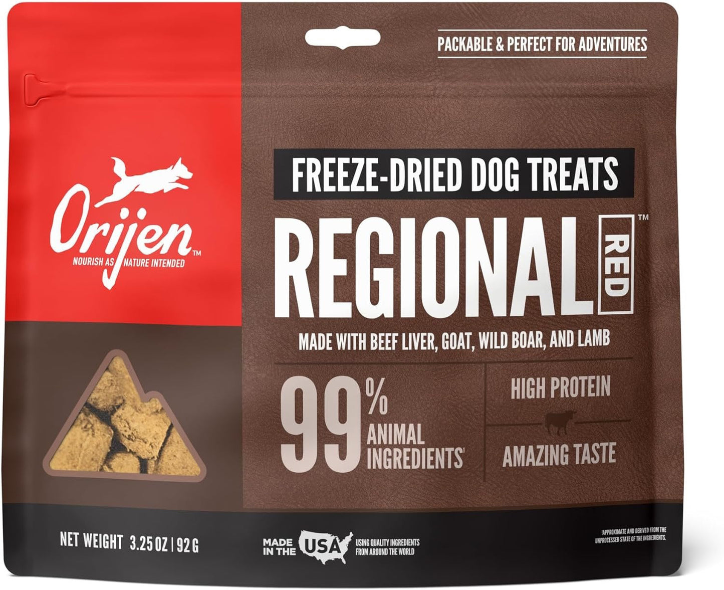 Orijen Regional Red Freeze Dried Dog Treats (3.25oz)