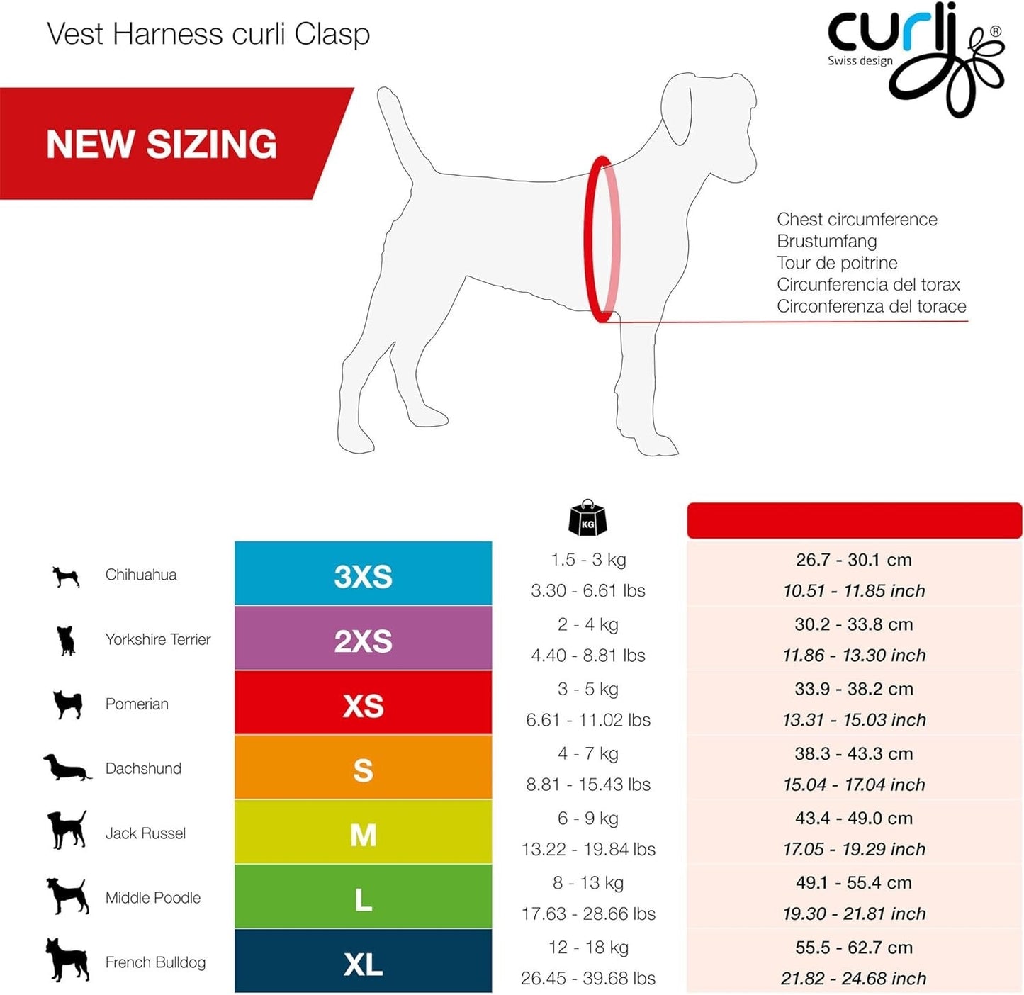 Curli Air Mesh Clasp Moss Vest Harness
