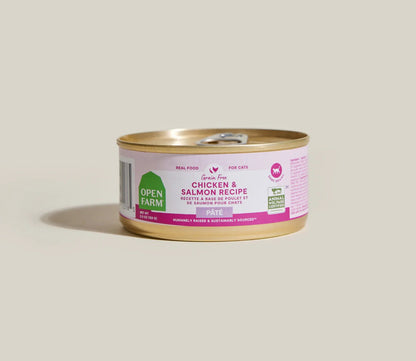 Open Farm Grain Free Chicken & Salmon Pate For Cats (2.8oz)