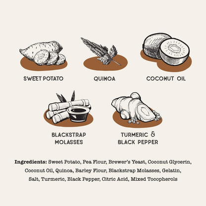 Dental Treat Naturals Superfood Sticks, Sweet Potato & Quinoa Dog Treats (10oz)