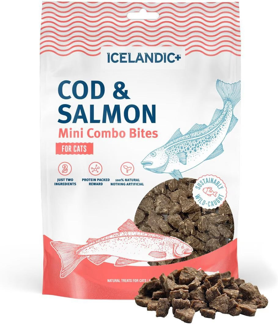 Icelandic Mini Combo Bites Cod & Salmon Cat Treats (1.7oz)