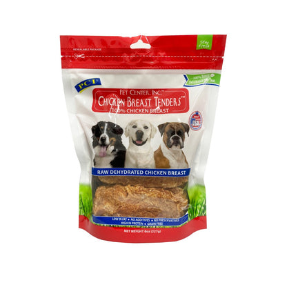 PCI 100% Chicken Breast Tenders Slices Dog Treats (8oz)
