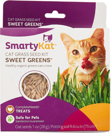 SmartyKat Sweet Greens Organic Oat Cat Grass Grow Kit