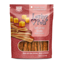 Loving Pets Soft Jerky Sticks Bacon & Cheese Dog Treats (6oz)
