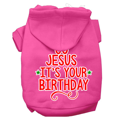 Christmas Pet Hoodie "Go Jesus, It's Your Birthday"