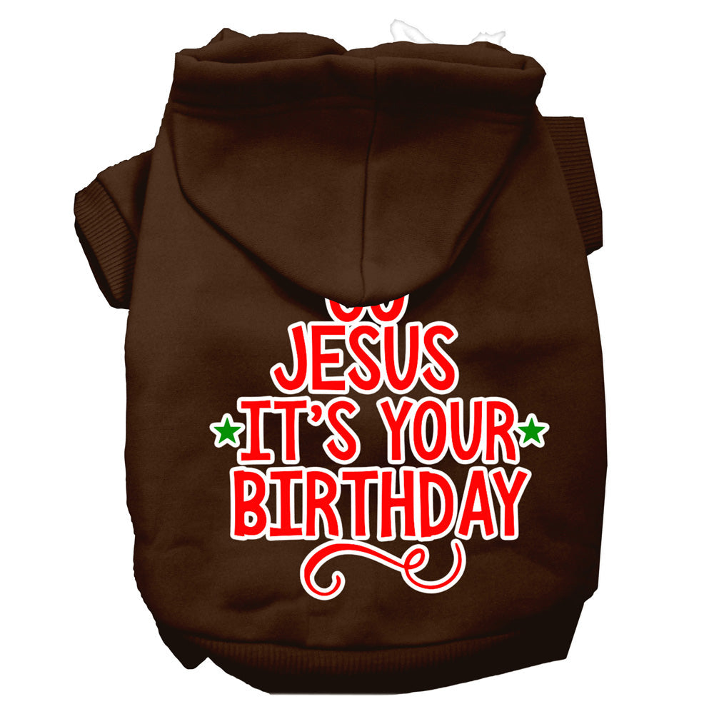 Christmas Pet Hoodie "Go Jesus, It's Your Birthday"