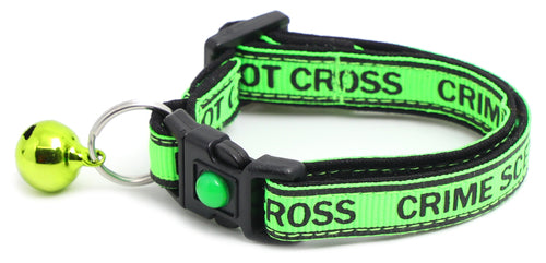 Crime Scene Do Not Cross Breakaway Cat Collar