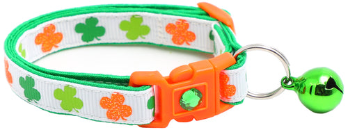 Colorful Shamrocks Breakaway Cat Collar