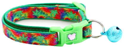Marijuana Leaves Breakaway Cat Collar