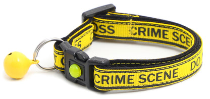 Crime Scene Do Not Cross Breakaway Cat Collar