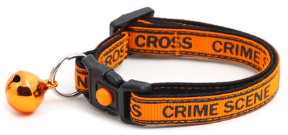 Crime Scene Do Not Cross Breakaway Cat Collar
