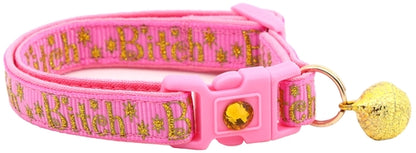 Gold Bitch Breakaway Cat Collar