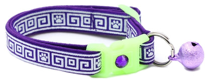 Greek Key Breakaway Cat Collar