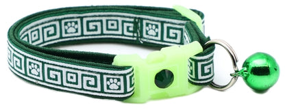 Greek Key Breakaway Cat Collar