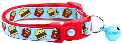 Burgers and Fries Breakaway Cat Collar