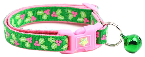 Holly Leaves Breakaway Cat Collar